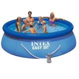 Piscina Easy Set Intex 28142NP, 396 x 84 cm, pompa de filtrare