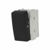 Intrerupator cap scara simplu Gewiss Top System, modular, IP20, negru