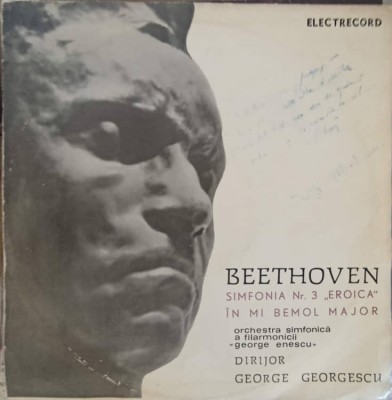 Disc vinil, LP. Simfonia Nr. 3 &amp;quot;Eroica&amp;quot; in Mi Bemol Major-Beethoven, Orchestra Simfonica A Filarmonicii &amp;quot;Ge-251486 foto