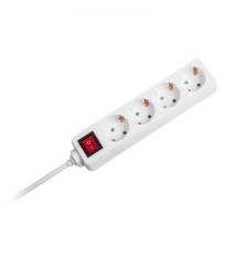 Prelungitor 4 prize cu intrerupator 1.5m 3G1.5mm2 alb V-TAC SKU-8764
