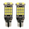 Set 2 x Becuri auto LED SMD, T15, 16W, Canbus, 45LED