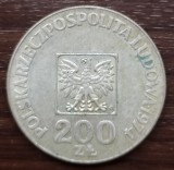 Moneda argint - Polonia - 200 Zlotych 1974 - Aniversare Republica, Europa