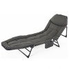 Pat de camping pliabil, tip sezlong de gradina, cu buzunar, JollyMag, AR06SZ, 200x64 cm