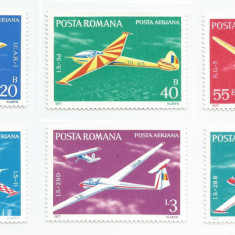 România, LP 931/1977, Aviație - Planoare, eroare, MNH