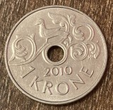 C50 - Moneda foarte veche - Norvegia - 1 koroana - 2010