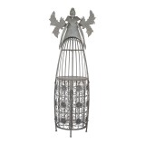 Cumpara ieftin Suport sticle vin Inger metal gri 79x62x207 cm