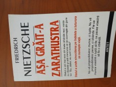 Așa Grăit-A Zarathustra-Friedrch Nietzsche foto