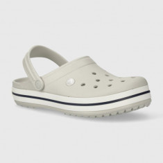 Crocs papuci Crocband culoarea gri, 11016