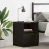 VidaXL Dulap de noapte Stejar negru 40 x 40 x 50 cm Lemn compozit