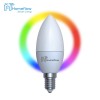 Bec inteligent LED Wireless Homeflow B-5004, E14, 5W (40W), 400lm, dimabil, RGB, Control de pe telefonul mobil SmartElectro IntelligentHouse