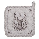 Cumpara ieftin Servet vase fierbinti Clayre &amp; Eef Bumbac Bej Clasic Craciun 20x20 cm