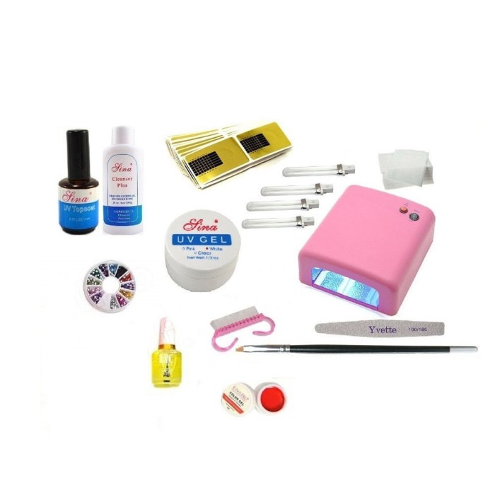 Kit unghii tehnice cu Lampa UV si Gel de Constructie, 12 piese Kit unghii tehnice cu Lampa UV si Gel de Constructie, 12 piese