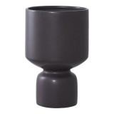 Ghiveci flori House Nordic, Ceramică, Negru, &oslash;15x23,5 cm