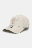 New Era șapcă culoarea bej, uni, 60595202
