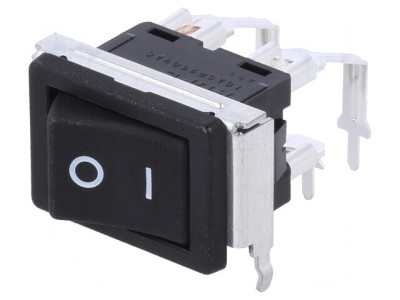 Comutator Rocker DPST OFF-ON 10A 250VAC Negru foto