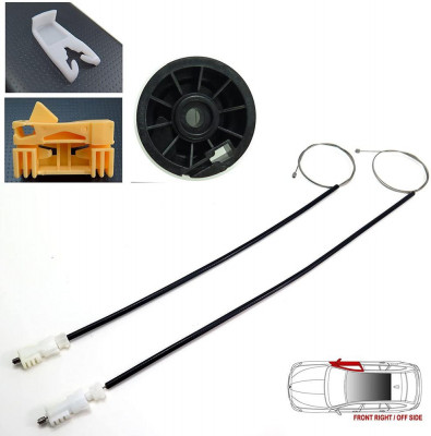 Kit reparatie macara usa Renault Clio 2 (B0/1/2), 09.1998-2012, fata, Stanga, 3 usi foto