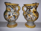 CERAMICA VECHE DE COLECTIE - MAJOLICA - DERUTA - PESARO - SEMNATA - SEC. XVIII