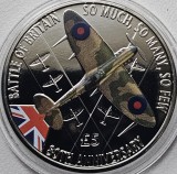 5 pounds 2020 Guernsey, 80th anniversary of Battle of Britain, Brilliant unc, Capsula, km#382