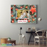 Tablou Canvas Personalizat Crăciun &ndash; Panza 70x50cm, Cadoul Perfect de Sărbători