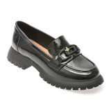 Mocasini GRYXX negri, V856G45, din piele naturala lacuita