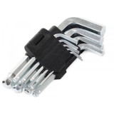 Cumpara ieftin Set 9 imbusi hexagonali chrome vanadium, scurti 13 cm , 1.5-10 mm