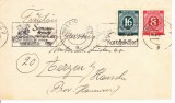 Germany 1947 Postal History Rare Old domestic cover interesting stamps D.377