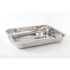 Tava cuptor inox, 40x30x24cm, 2 manere inox