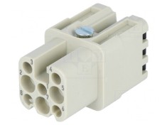 Conector HDC Inserturi Contact Mamă Han D 8-PIN 10A 50V