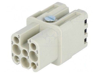 Conector HDC Inserturi Contact Mamă Han D 8-PIN 10A 50V foto