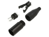 Metal Plug Straight Cord 3 Pin