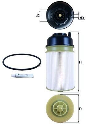 MAHLE KX 406D filtru combustibil foto