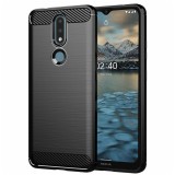 Husa Nokia 2.4 Asteroid GSM Carbon Silicone, negru