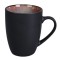 Cana D4111, portelan, negru + maro, 360 ml