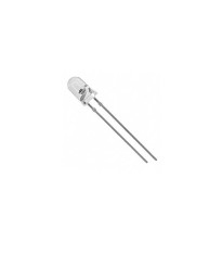 LED 3mm rosu 2.6-3V 40000-45000mcd 30 grade frontal convex