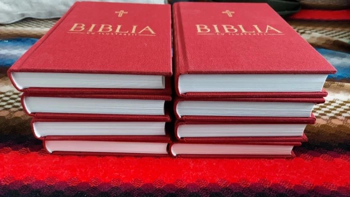 BIBLIA CU ILUSTRATII - ANANIA BARTOLOMEU , 8 VOLUME , STARE FOARTE BUNA, CA NOI