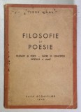 FILOSOFIE SI POESIE de TUDOR VIANU , 1943