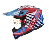 Cumpara ieftin Casca off road MT Falcon Energy B5 rosu cu albastru lucios