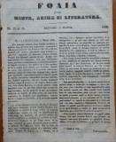 Ziarul Foaia pentru minte , inima si literatura , nr.10 si 11 , 1856