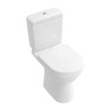 Set vas WC stativ Villeroy &amp; Boch, O.Novo, direct flush, Rezervor, Capac WC soft close, alb alpin