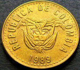 Cumpara ieftin Moneda 5 PESOS - COLUMBIA, anul 1989 *cod 759, America Centrala si de Sud