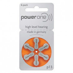 BATERII AUDITIVE POWER ONE P13 BL 6 VARTA foto