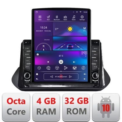 Navigatie Nissan X-trail 2021- dedicata Ouad core 4+32 ecran vertical 9.7&quot; DSP 360 FHD AHD Android radio gps internet kit-x-trail-2021+EDT-E709+kit-10