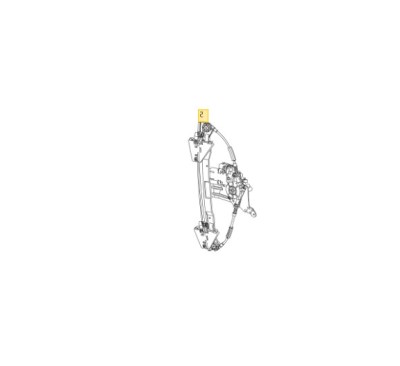 Macara geam cu motoras Smart Forfour (W454), 09.2003-12.2006, montare spate, stanga, RapidAuto foto