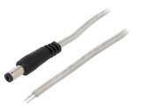 Cablu Alimentare 2x0,5mm2 cu Mufă DC 5,5/2,1 Transparentă