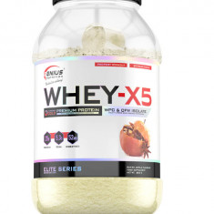Pudra proteica cu aroma de mar copt Whey-X5, 900g, Genius Nutrition