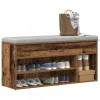 VidaXL Banchetă de pantofi, lemn vechi, 102x30,5x45 cm, lemn prelucrat 859143