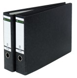 Cumpara ieftin Biblioraft Leitz 180, carton, partial reciclat, certificare FSC, A3 landscape, 80 mm, negru