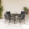 vidaXL Set mobilier de grădină cu perne, 5 piese gri deschis poliratan 3212174
