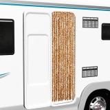 vidaXL Perdea pentru insecte, ocru și alb, 56x200 cm, chenille 377399