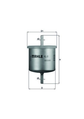 MAHLE KL 61 filtru combustibil foto